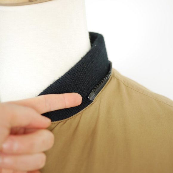 BANANA REPUBLIC Tan brown full zip coat insulated - Picture 9 of 12